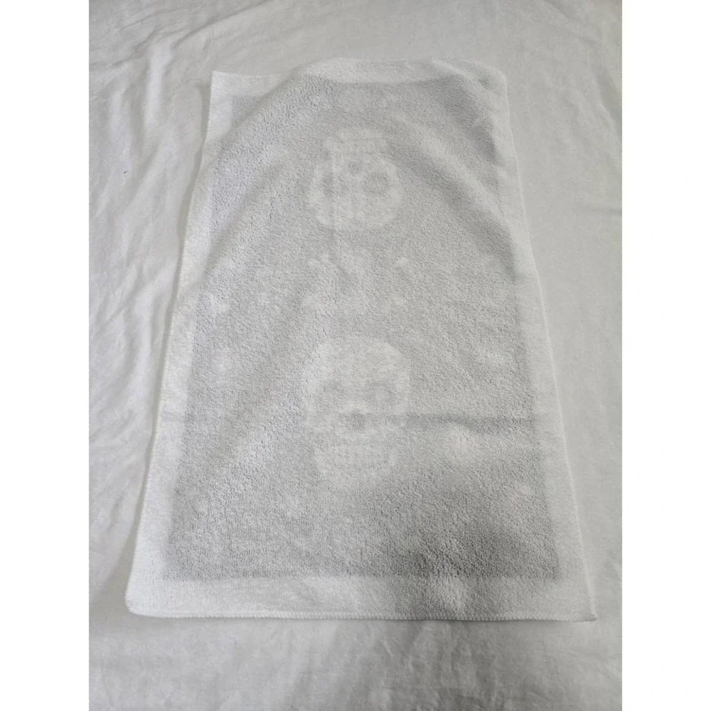 Day of the Dead Sugar Skull Kitchen Towel Tea Towel Black Floral Print /0467